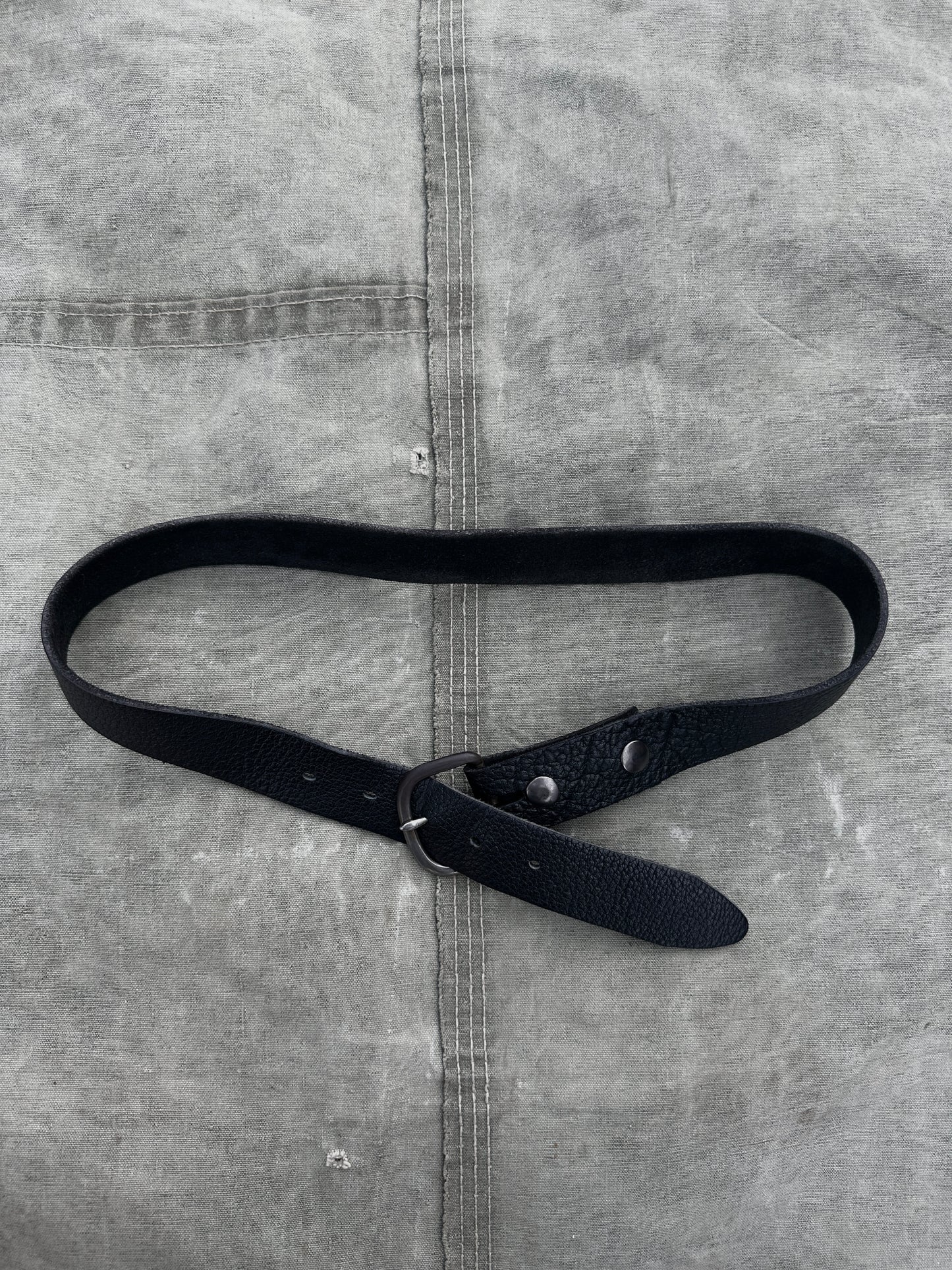 1950s BUCKLE WITH BISON LEATHER BELT