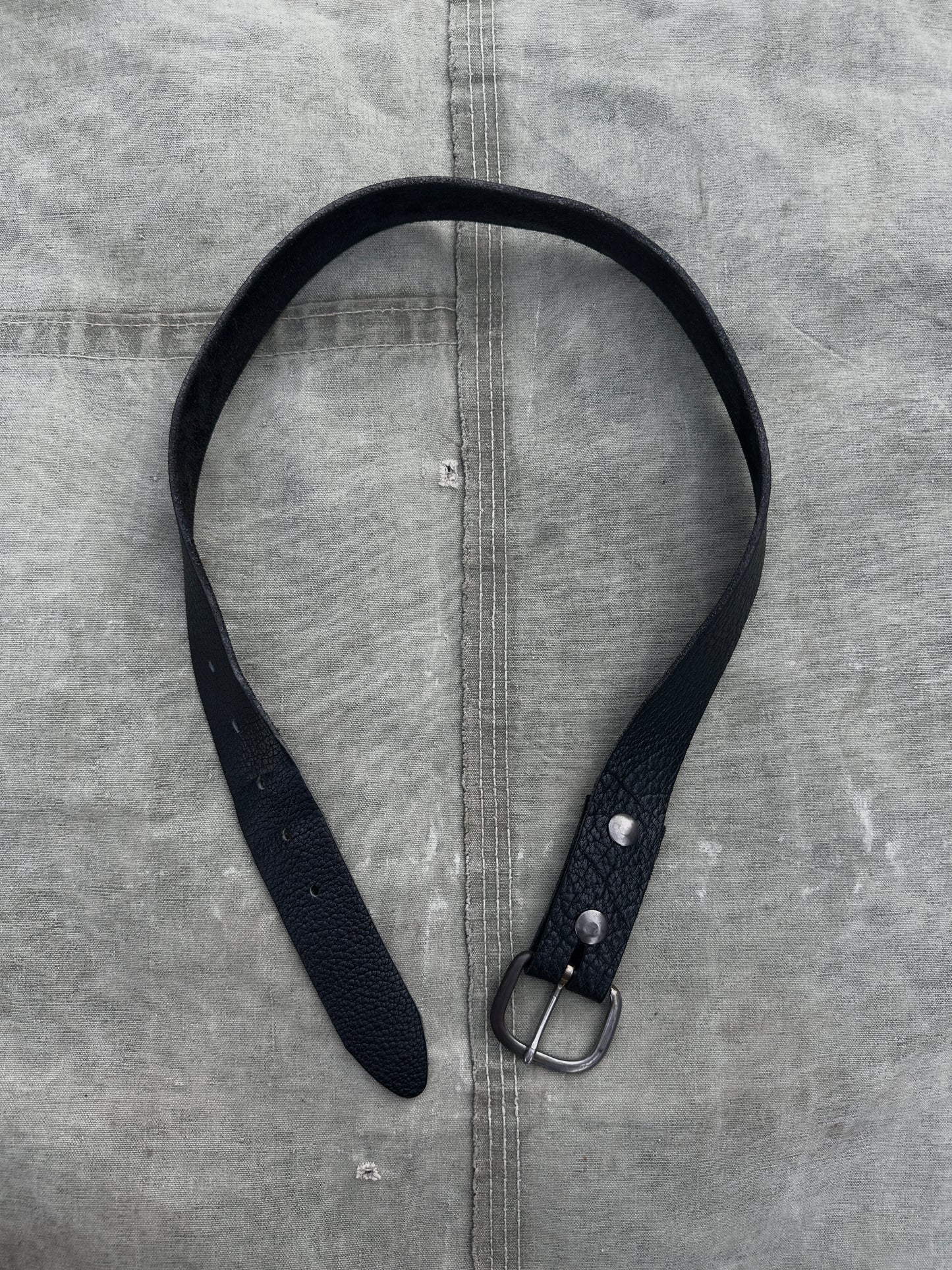 1950s BUCKLE WITH BISON LEATHER BELT