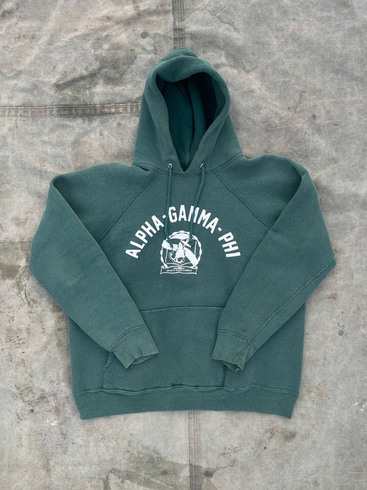 1960s ALPHA GAMMA PHI RAGLAN HOODIE