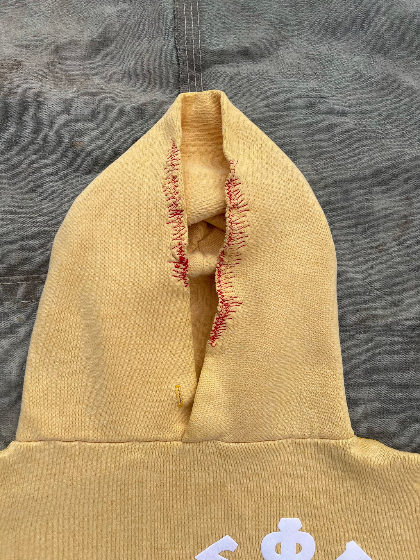 1970s K-STATE HOODIE WITH CONTRAST STITCHING REPAIRS